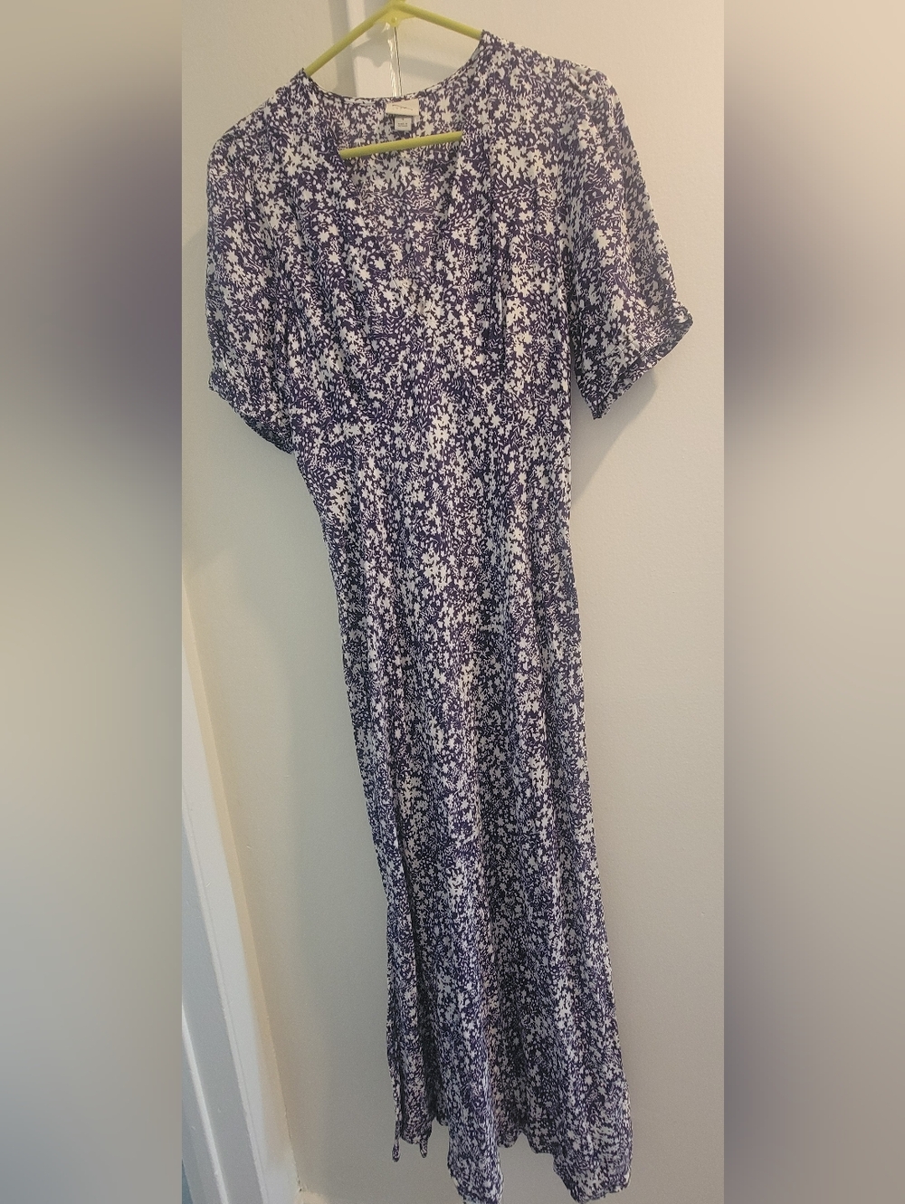 A new day Blue and White Floral Long Dress S